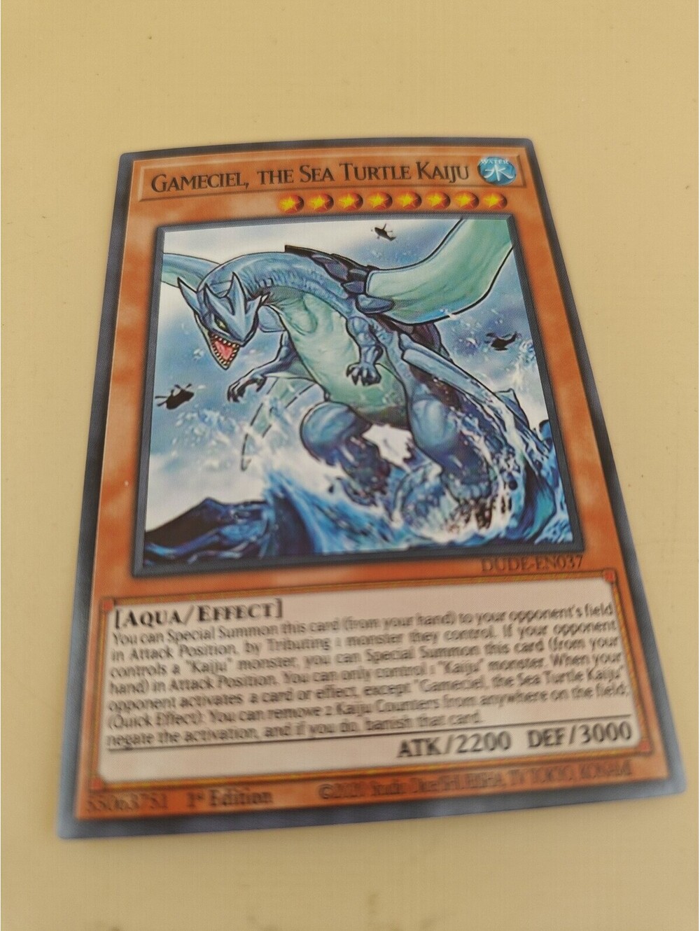 Yu-Gi-Oh! Gameciel, the Sea Turtle Kaiju DUDE-EN037 Ultra Rare 1st Edition NM